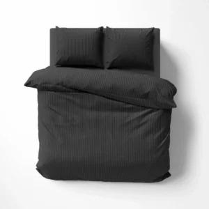 KOMPLET POŚCIELI PURE COLLECTION 220x200cm + 2x 70x80cm CZARNA/BLACK