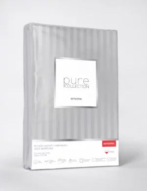 KOMPLET POŚCIELI PURE COLLECTION 220x200cm + 2x 70x80cm JASNY SZARY / LIGHT GREY