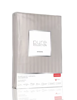 KOMPLET POŚCIELI PURE COLLECTION 220x200cm + 2x 70x80cm BEŻ / BEIGE