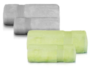 4szt KOMPLET RĘCZNIKÓW PREZENT grube ZIELONY SZARY