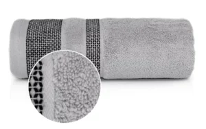 DUŻY RĘCZNIK 140x70 bawełna PREMIUM GRUBY szary