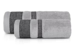 ZESTAW ręczników kąpielowych GRUBE premium SZARE