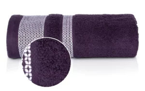 DUŻY RĘCZNIK KĄPIELOWY 70X140 gruby bawełna fiolet