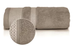 DUŻY RĘCZNIK 140x70 bawełna PREMIUM GRUBY GRANAT