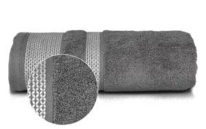 DUŻY RĘCZNIK 140x70 PREMIUM GRUBY 550 ciemny szary