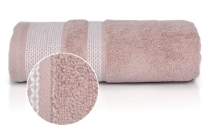 DUŻY RĘCZNIK DETEXPOL 140x70 baw gruby pudrowy róż