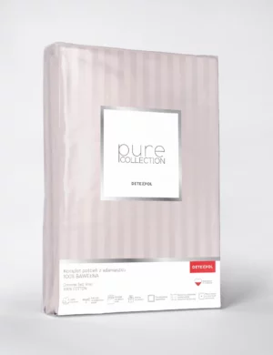 KOMPLET POŚCIELI PURE COLLECTION 160x200cm + 2x 70x80cm PUDROWY RÓŹ / POWDER PINK