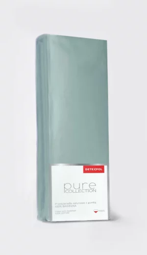 PRZEŚCIERADŁO 100% BAWEŁNIANE Z GUMKĄ HOTEL mięta