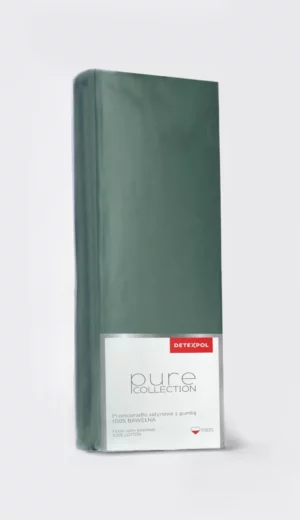 PRZEŚCIERADŁO 100% BAWEŁNIANE Z GUMKĄ HOTEL oliwka