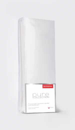 PRZEŚCIERADŁO 180x200 SATYNA gumka HOTEL srebrne